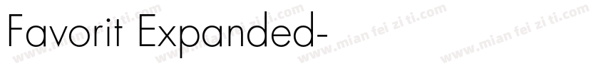 Favorit Expanded字体转换